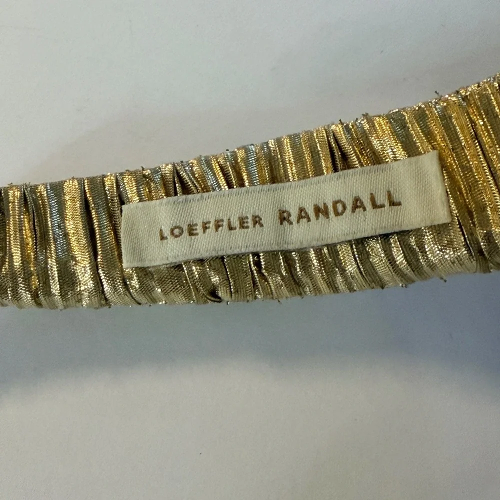 Loeffler Randall Gold Marina Puffy Headband